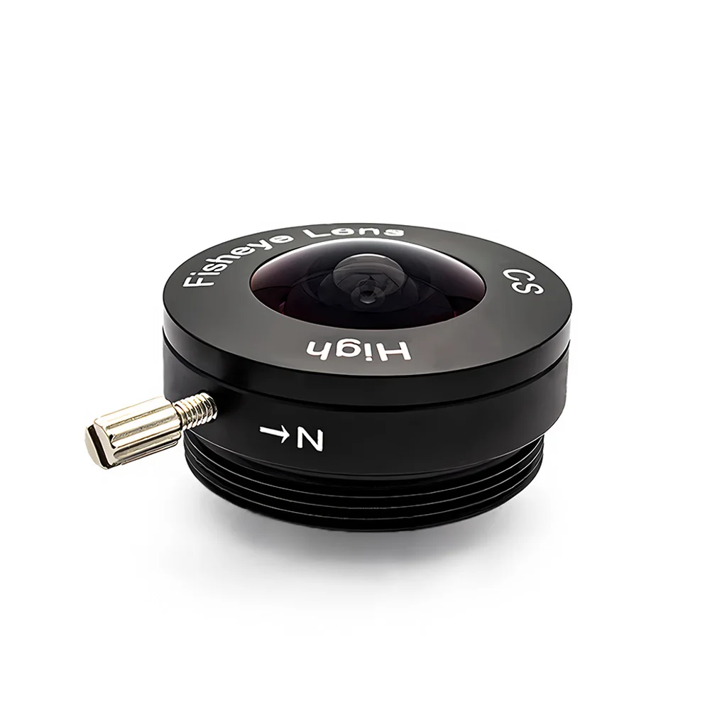 1.8mm Camera Lens CCTV 5MP Fisheye CS Mount 164 Degree Wide Angle Aperture F1.8 Format 1/2.7