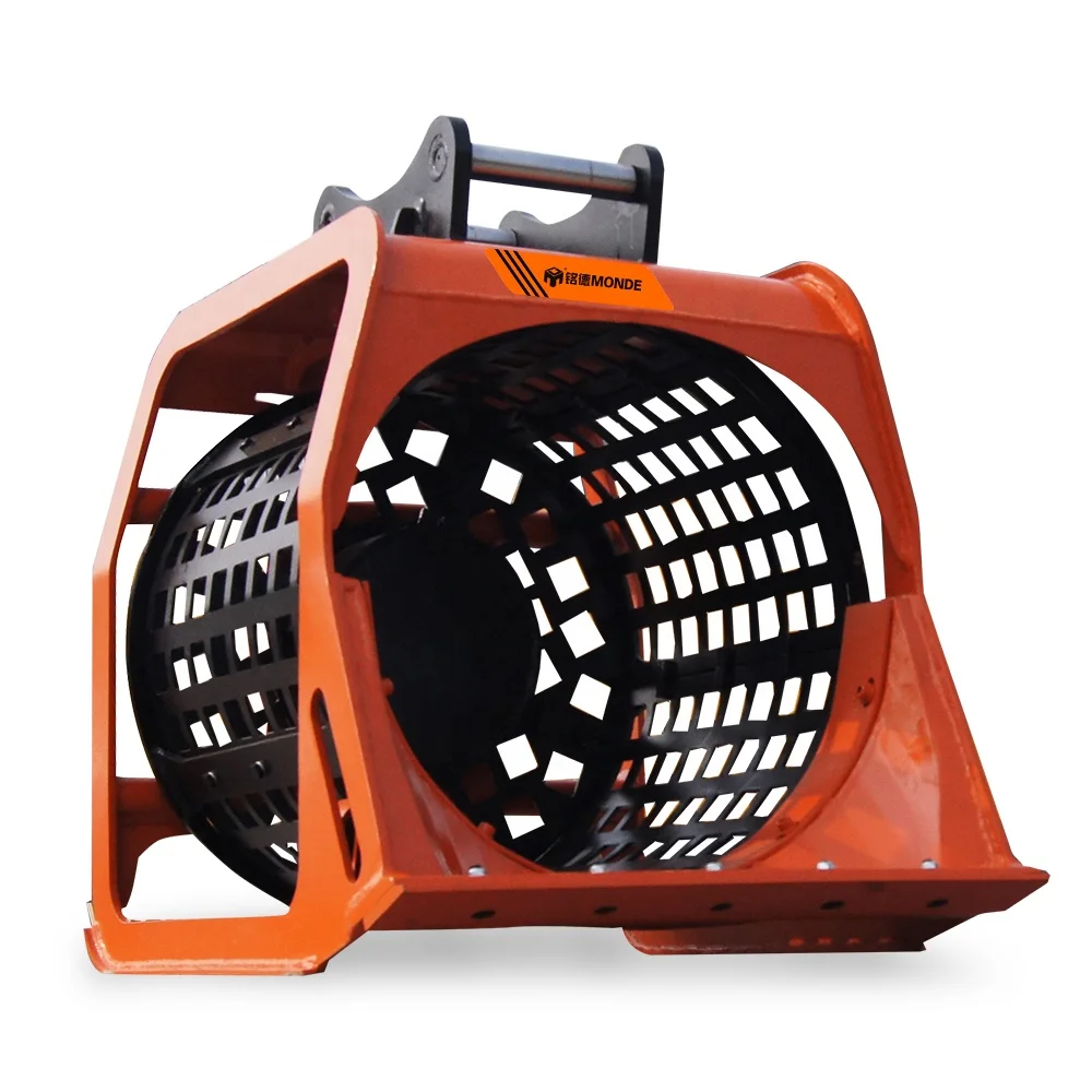 

MONDE 1.5 Ton 2 3 5 CAT305.5 Excavator Rotary Screening Bucket Excavator Rotating Screen Buckets for Sale