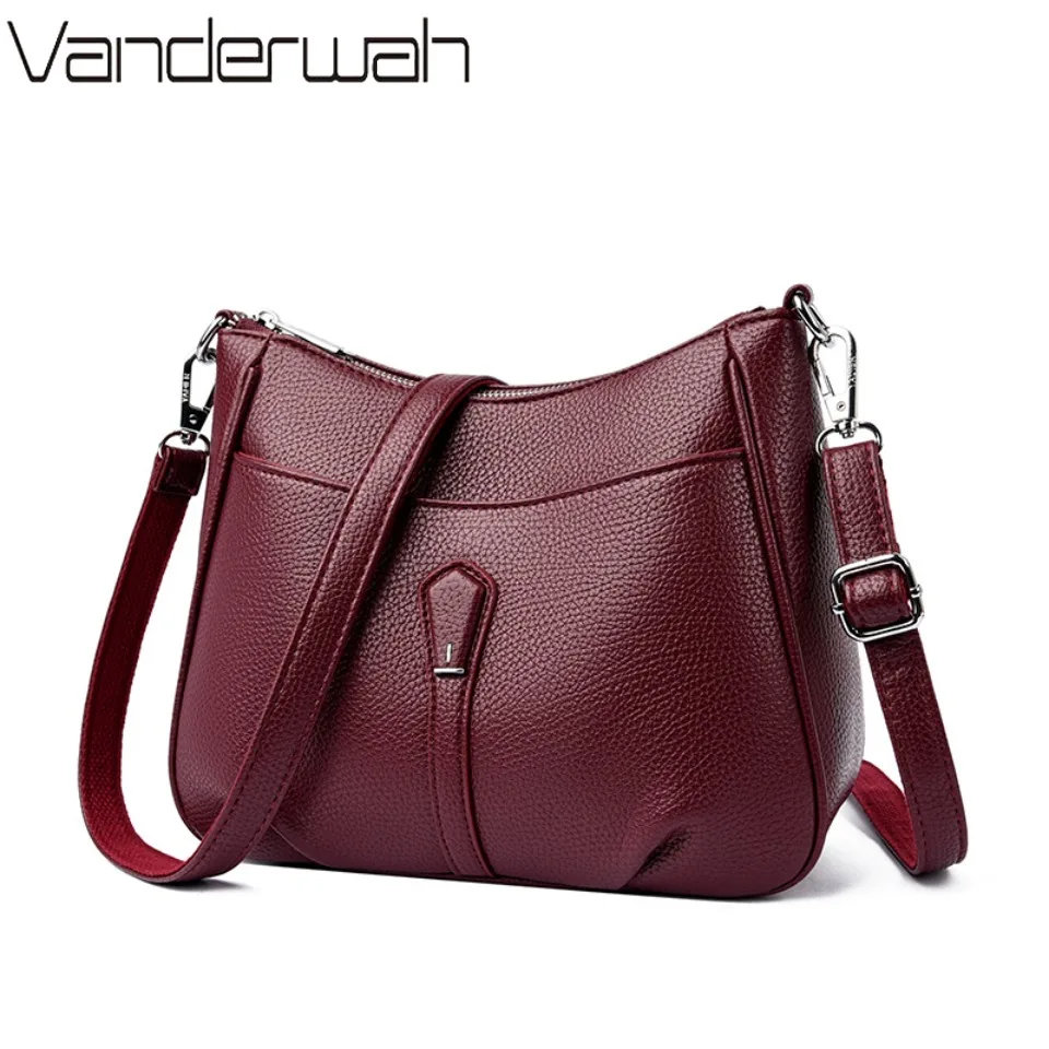 

Натуральная брендовая вместительная сумка на плечо, женская роскошная однотонная классическая сумка через плечо для женщин, сумка-тоут из мягкой искусственной кожи высшего качества