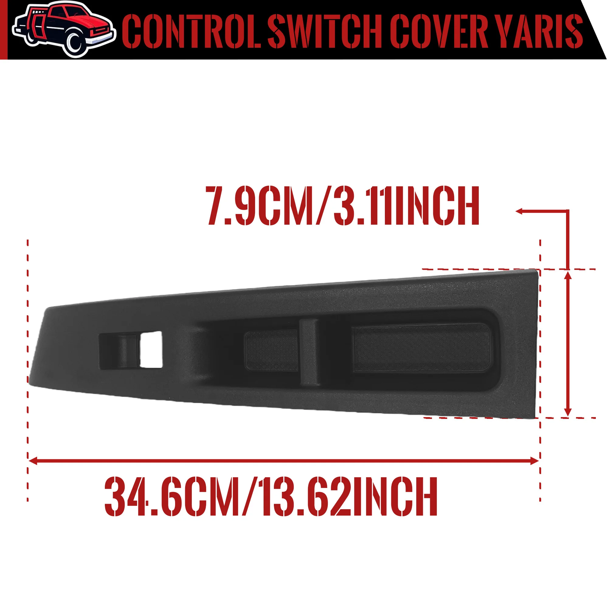 Auto Fensterheber Control Switch Panel Abdeckung Trim Innen Tür Für Toyota Yaris/Vitz 2010 2011 2012 2013 2014 armlehne Tür Panel – Detail 1