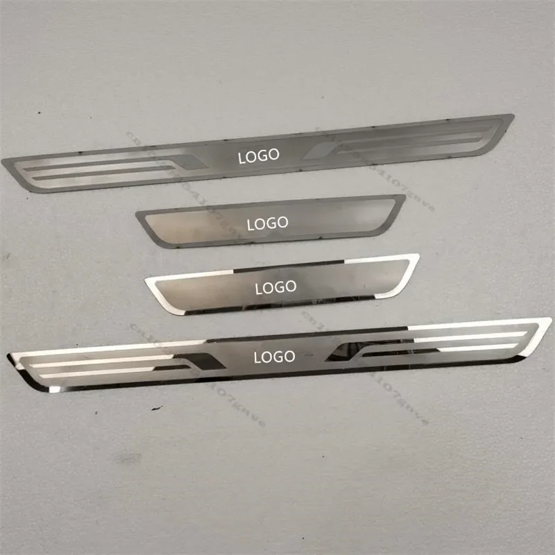 Ultrathin Stainless Steel Door Sill Scuff Plate Articlefor For 2015-2019 LADA XRAY 4PCS Car styling