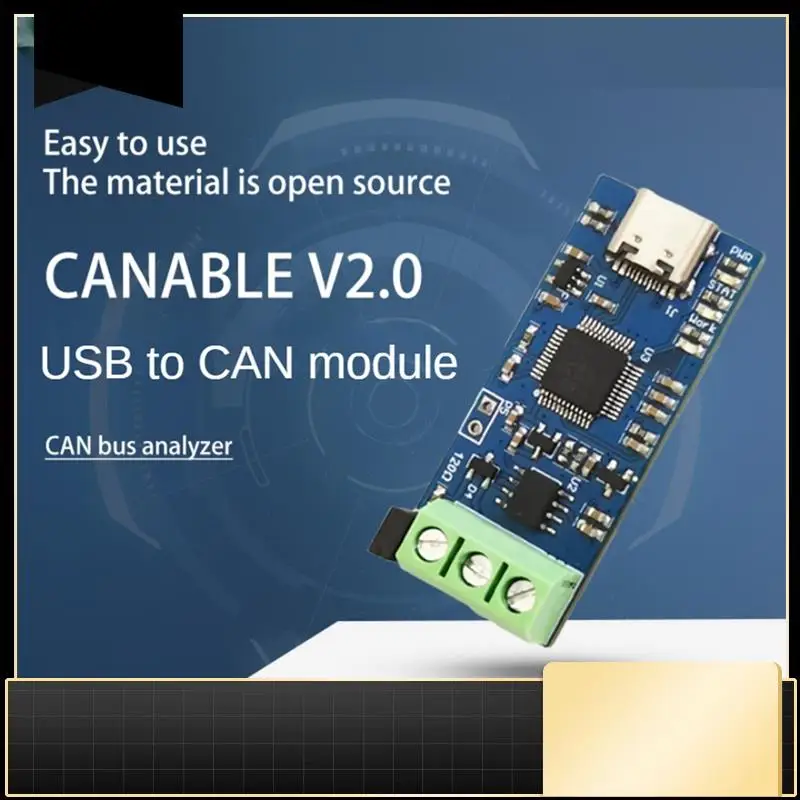 

Тип-C USB-модуль CAN Анализатор шины CAN 5 В Модуль преобразователя USB в CAN CANABLE V2.0 CAN-FD Анализатор шины CAN-N33R