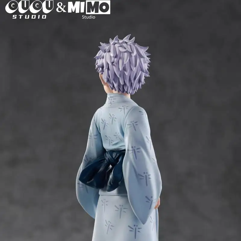 Figuras de acción de Jujutsu Kaisen de 15cm, Satoru Gojo, Kimono infantil, versión Q, modelos coleccionables, estatua, adorno, juguetes para niños, regalos