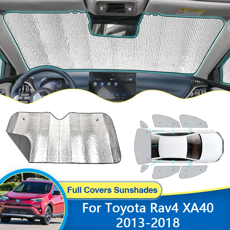 

Оконный козырек для Toyota Rav4 XA40 2013 ~ 2018 боковые передние солнцезащитные козырьки УФ-защита тенты крышка солнцезащитные шторы автомобильные аксессуары