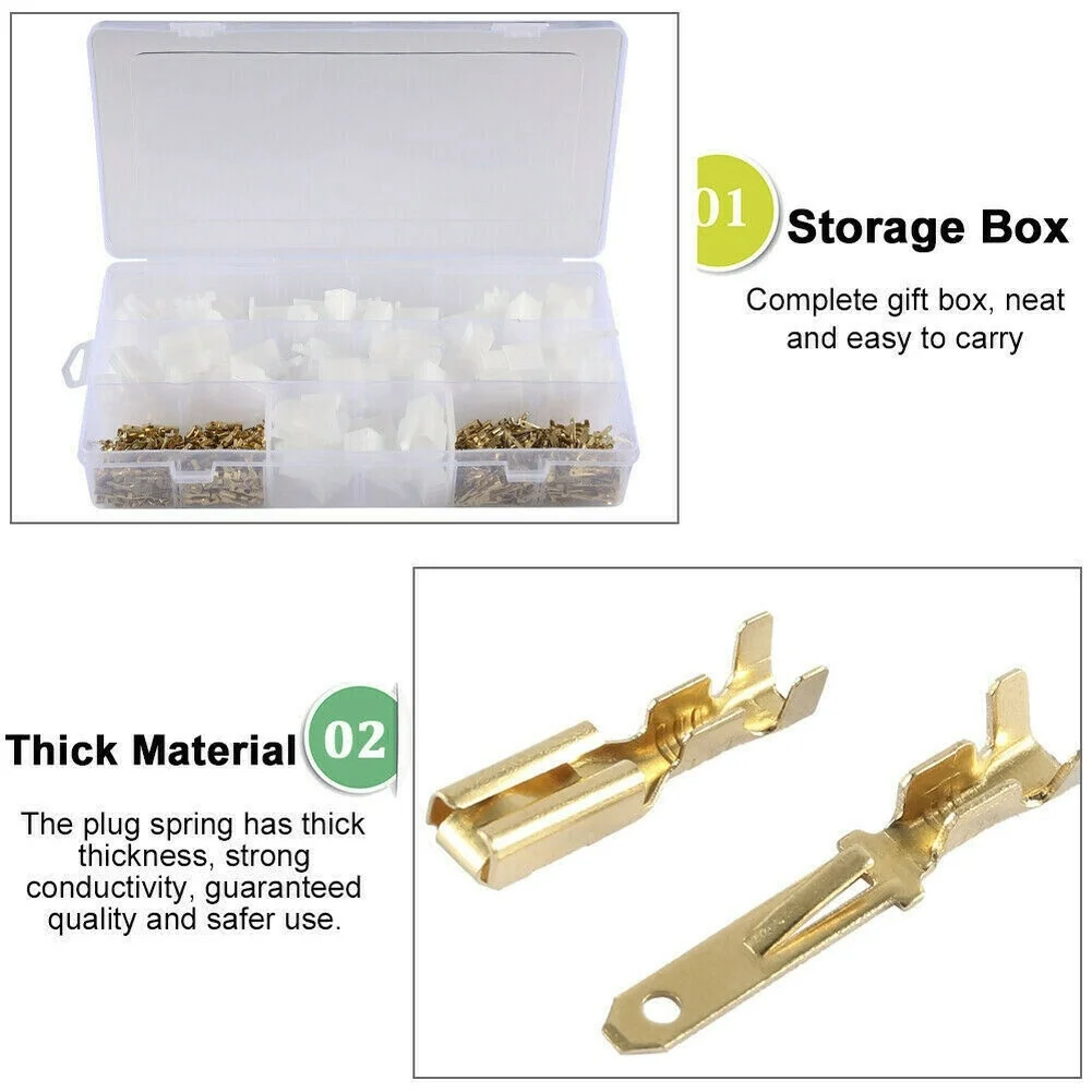380PCS Automotive Motorcycle Electrical Connector Kit 2 3 4 6 Pin Terminal Wire For Secure And Stable Electrical Connections