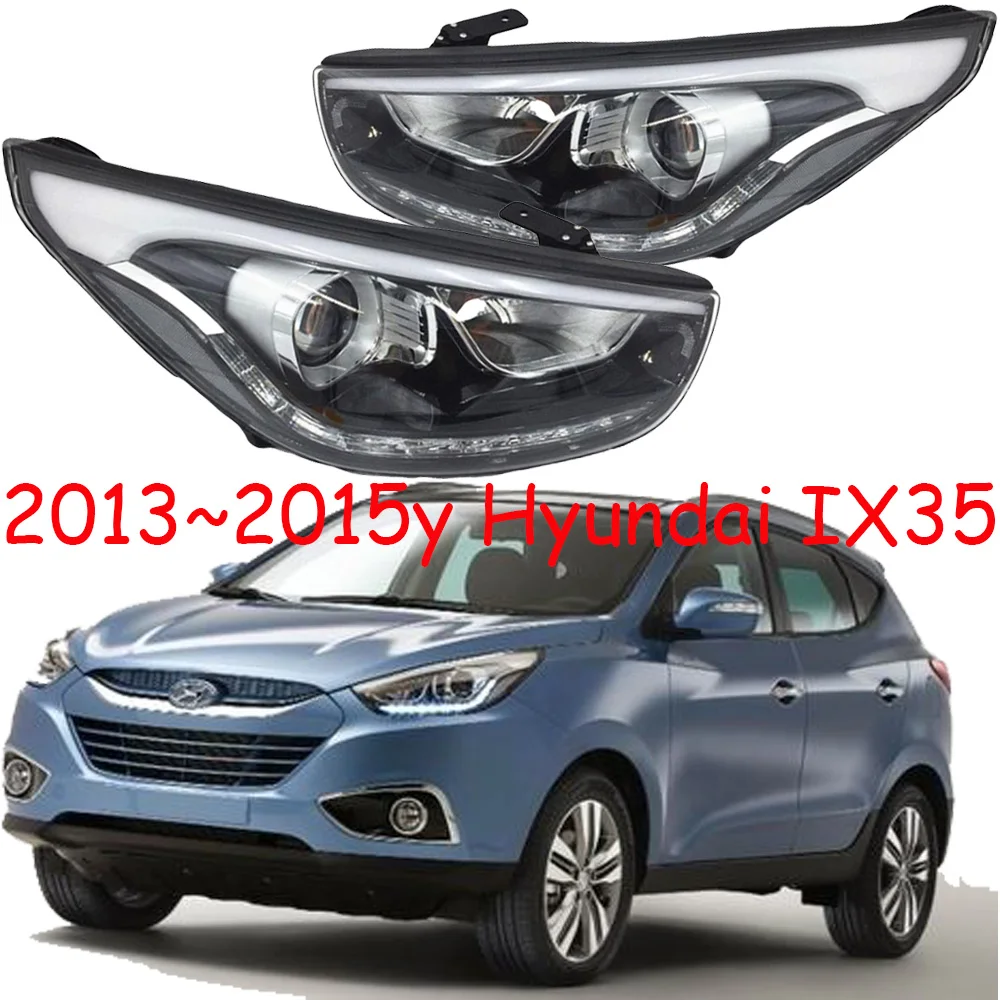 1pcs Car Bumper Headlamp For Hyundai Tucson IX35 Headlight 2013~2015y Car Accessories Tucson IX35 Fog Light