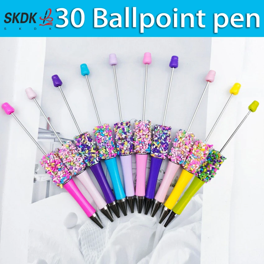 

30 шт. DIY красочные конфеты ручка для бисера красочные конфеты Moe зернистая ручка красочные шоколадные конфеты шариковая ручка для бисера оптовая продажа