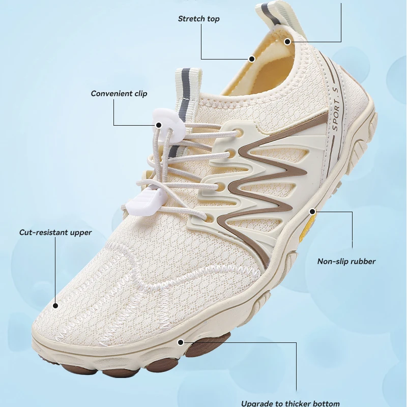 

New Unisex Wider Shoes Brand Flats Soft Zero Drop Sole Wider Toe Sneakes Big Size Breathable Mesh Men Barefoot Wide-toed Shoes