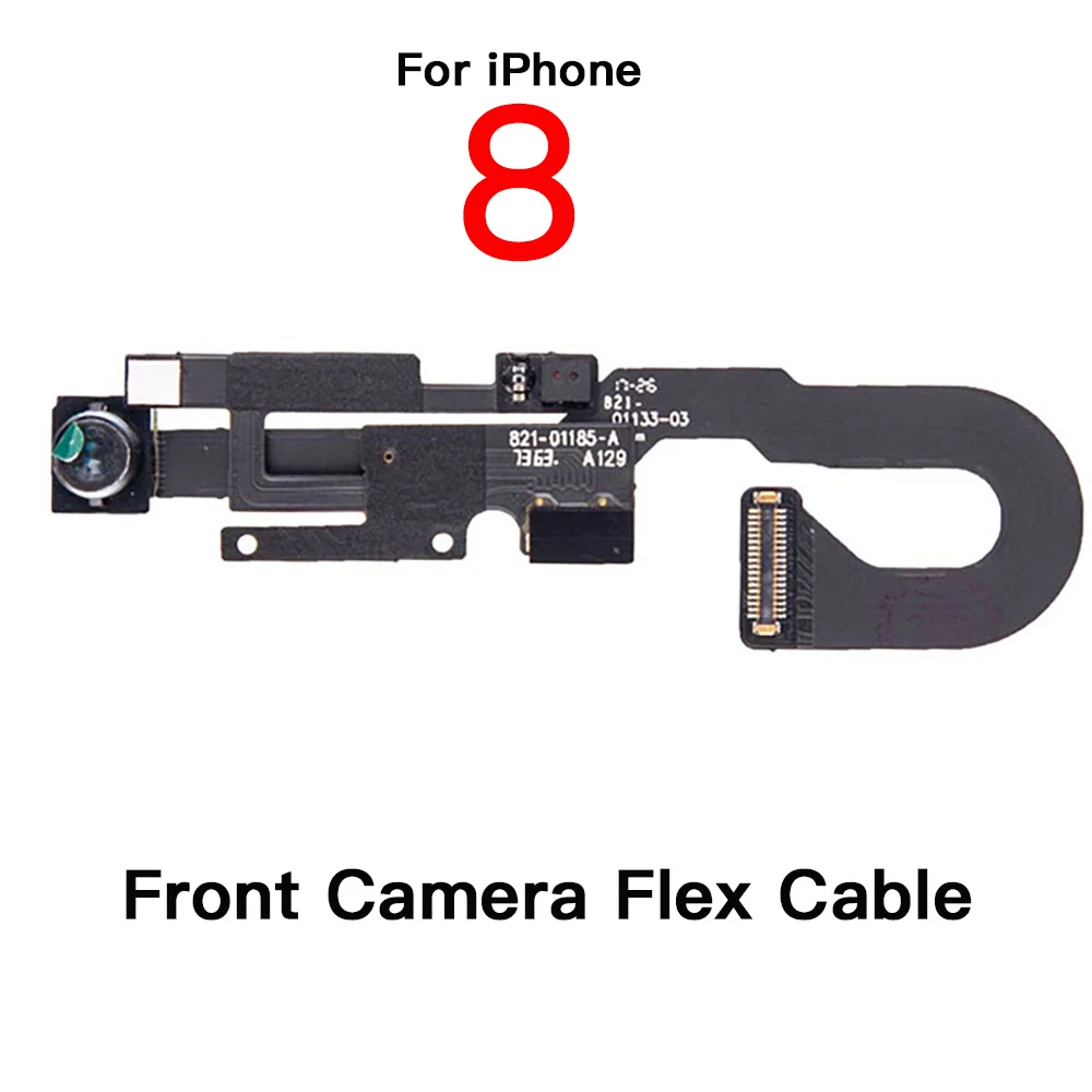 Inner Part Replacement For iPhone 8 Front Camera Power Volume Charging Port Ear Speaker Home Flex Cable With Bracket Full Screws