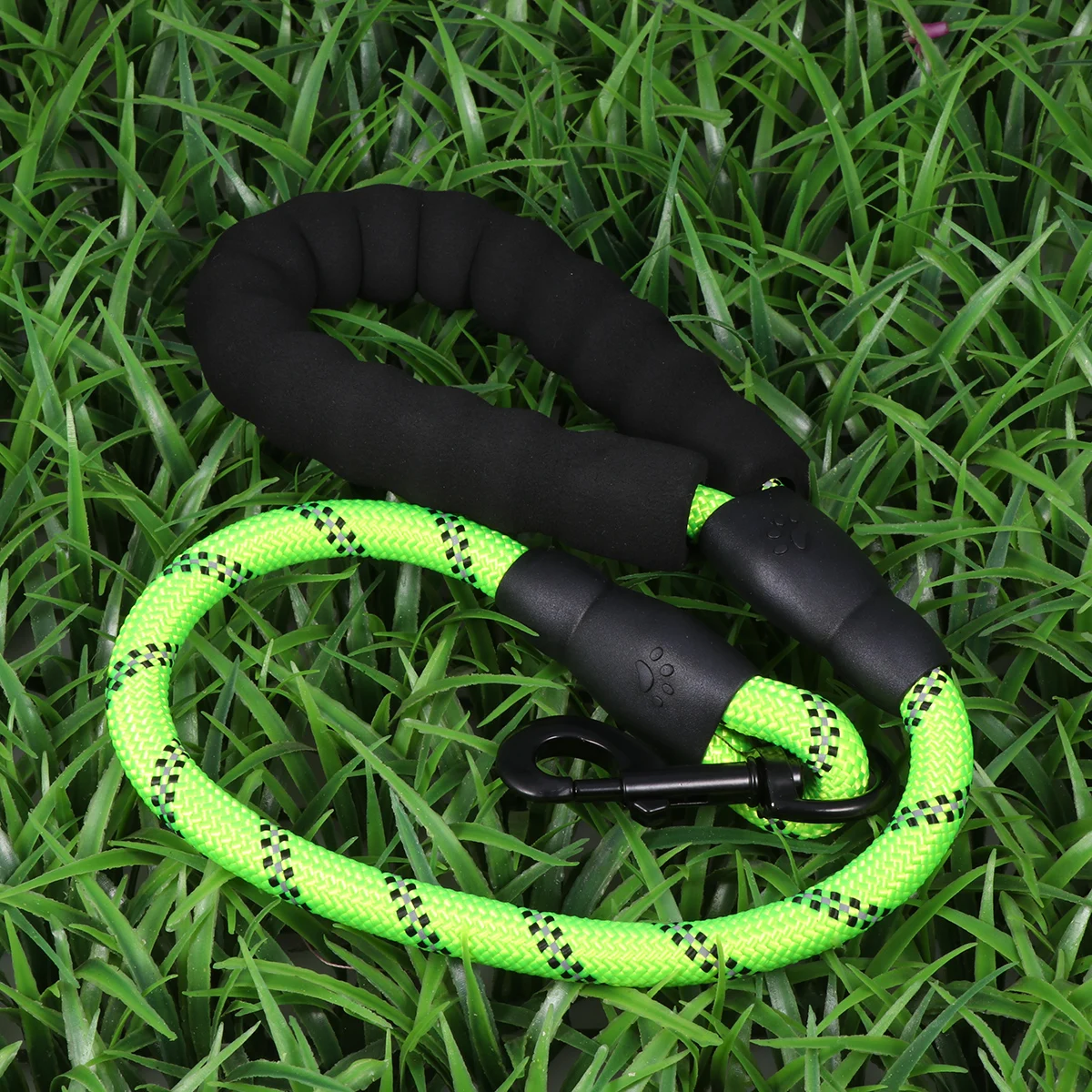 

60cm Short Traction Rope Dog Leash Durable Nylon Reflective Weather Proof Pet Walking Harness Belt Training Leads
