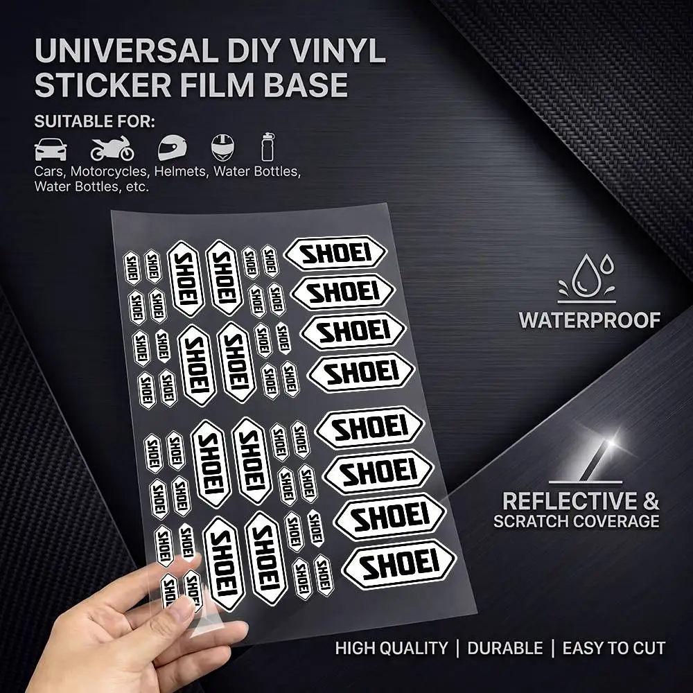 S-sHoEi-I Multi Scene Waterproof Reflective Scratch Cover Stickers Fit Auto Motorcycle Helmet Refrigerator