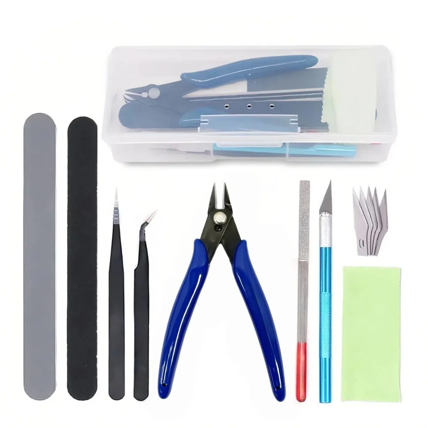 

14pcs Model Basic Tools for Gundam Craft DIY Model Car Hobby Building Repairing Assembly Tool Beginner Handmade Scissors Tweezer