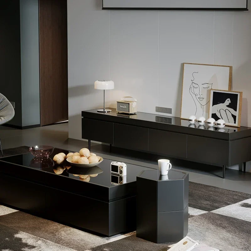 Table Storage Modern Simple and Light Luxury Living Room Small Apartment High Leg