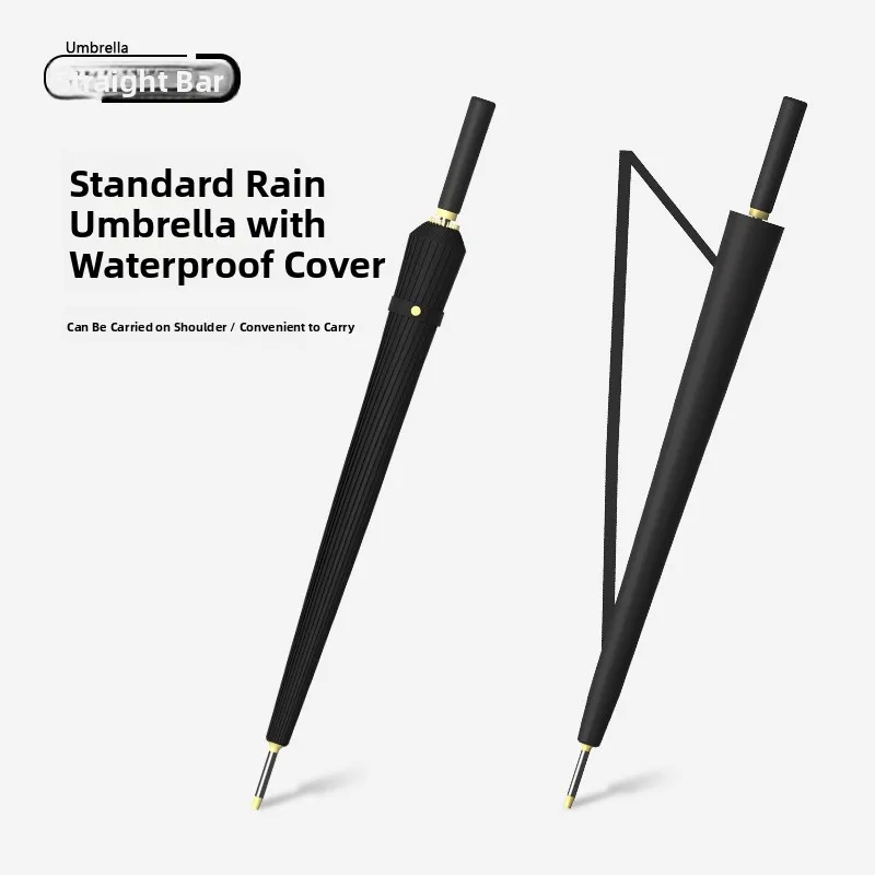 

Long-Handled 24-Rib Auatic Umbrella Carbon Fiber Sti Men's Busin Gift Women's Cute Double-Person Rain Umbrella