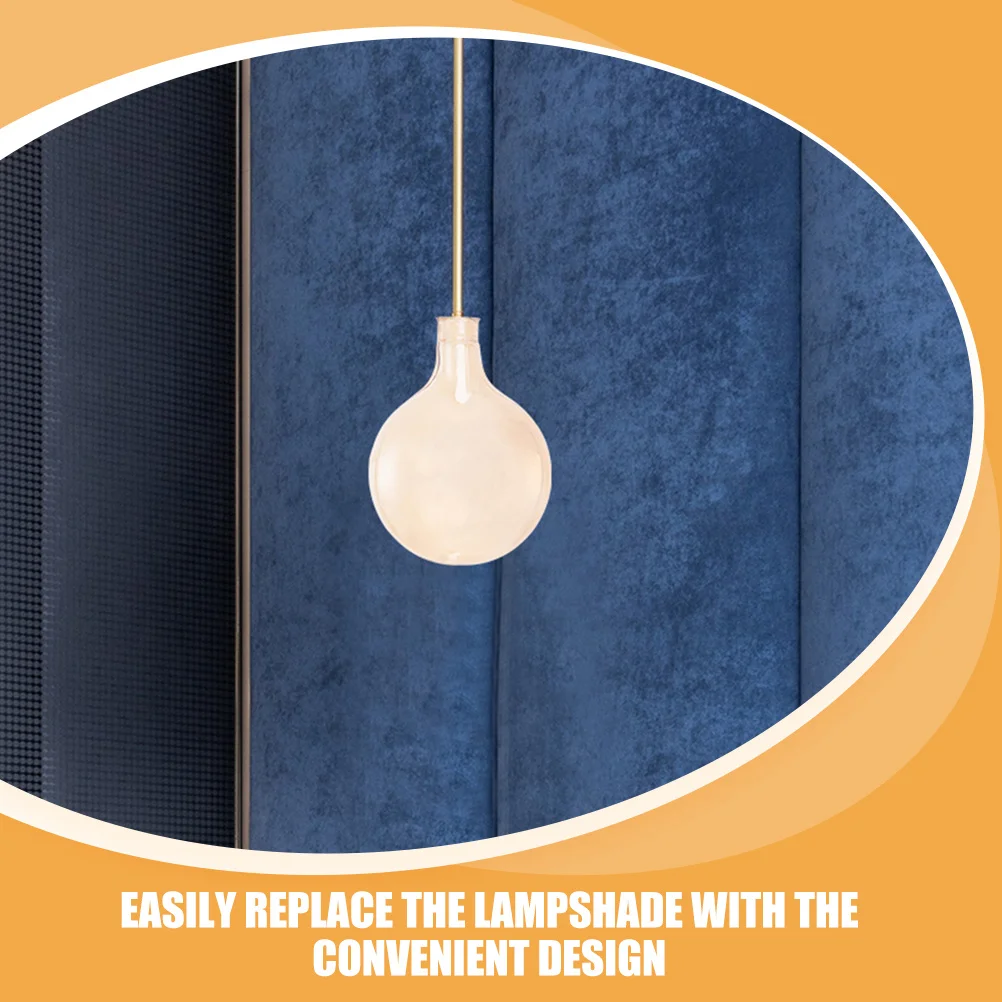 

3Pcs Replacement Glass Lamp Shade Simple Pendant Light Cover for Hotel Study Bedroom Warm Atmosphere Lampshade