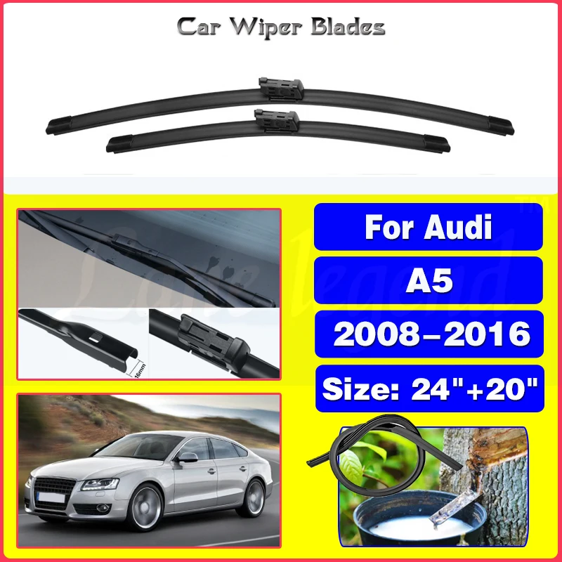 Car Wiper Blade For Audi A5 2008 - 2016 Windshield Rubber Front Window Wiper 24\