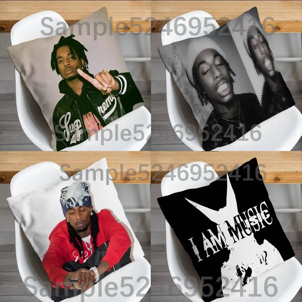 

P-Playboi Carti I AM MUSIC Cushion Cover Pillow Cover Decor Pillowcase Printed Cushion Case For Couch