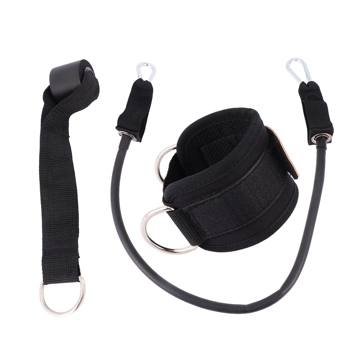 

1 set 1 Set Sports Binding Leg Buckle Fitness Training Equipment Foot Rings Ankle Straps For Machine Glute Toning Black Durable