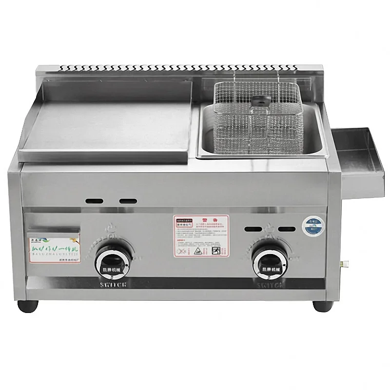 Machine Squid Fryer Oden Cooking Machine Stainless Steel Teppanyaki Equipment Gas Grill