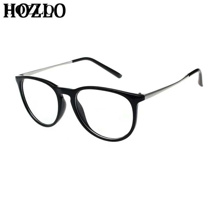 New Transparent Glasses Women Men Fashion Simple Myopia Hyperopia Prescription Eyeglasses Frame Electroplate Legs Students Frame