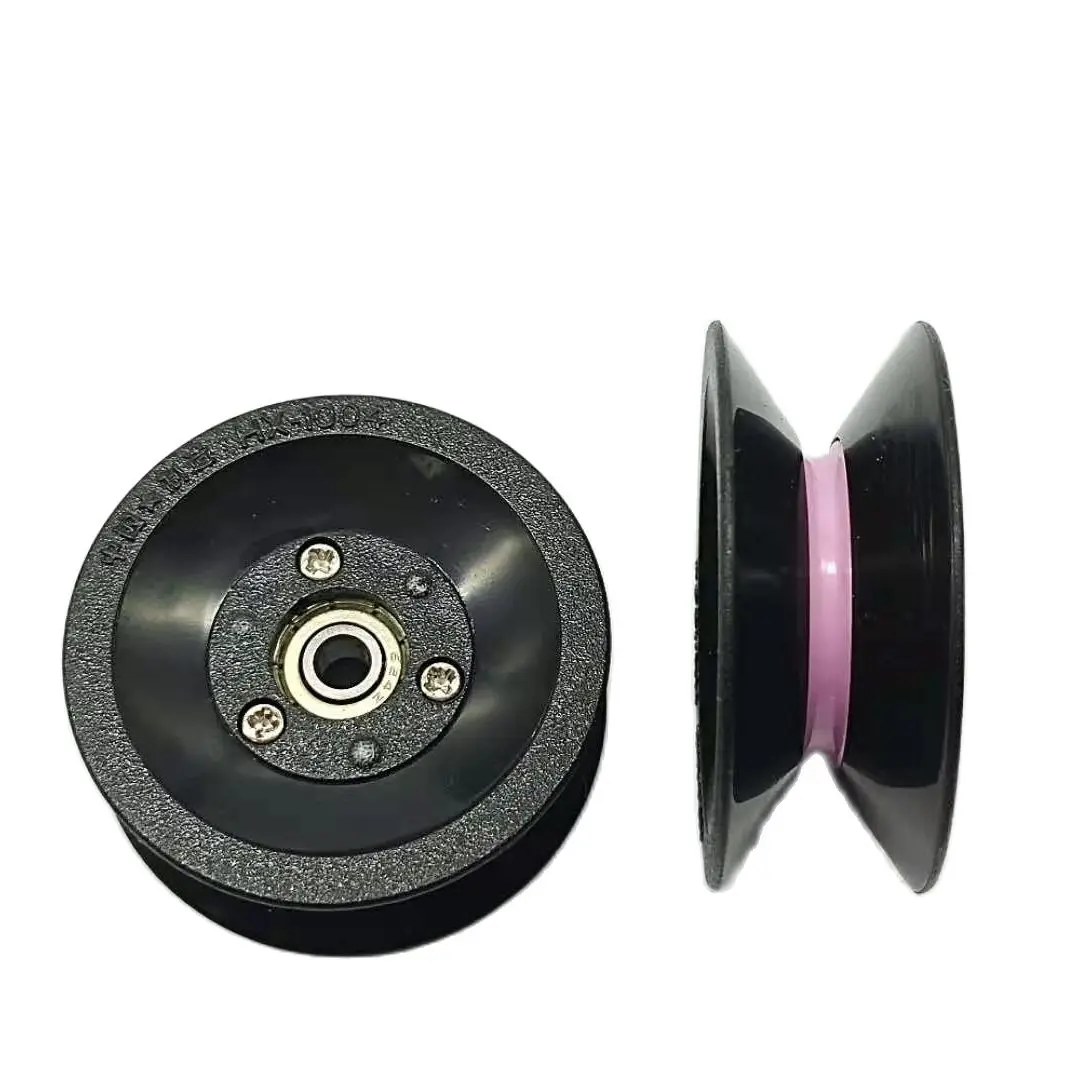 QIPANG 1004 Combined Threading Wheel Black Plastic Ceramic High Demand Small and Exquisite Guide Roller