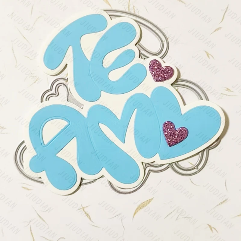 

New Letters Love Metal Cutting Dies Scrapbooking For DIY Greeting Card Reliefs Craft Stamps Photo Album Embossing Dies