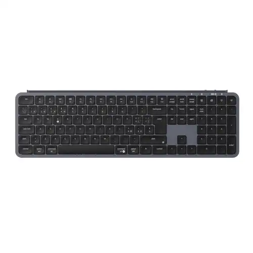 Keychron B6 Pro ISO Layout Teclado inalámbrico ultradelgado Tamaño completo Portátil Ligero Conexiones 2,4 GHz y Bluetooth