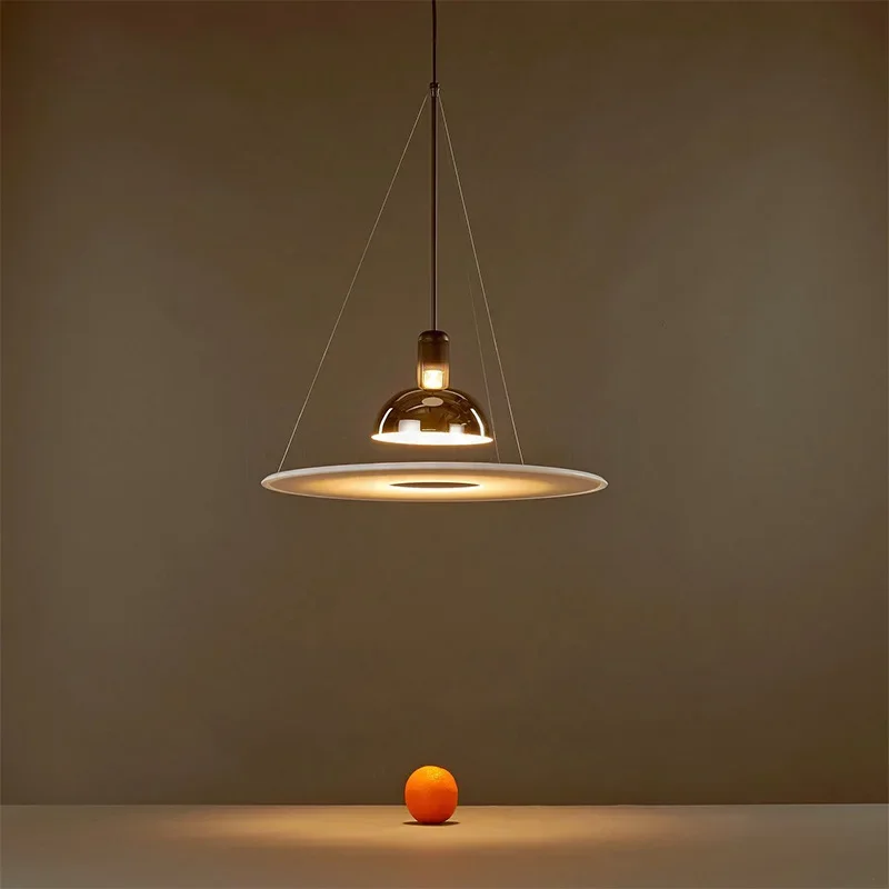 

Denmark Flying Saucer Pendant Lights Scandinavian Restaurant Study Bedroom Lamp Luxury Ufo Home Indoor Decoration Fixture