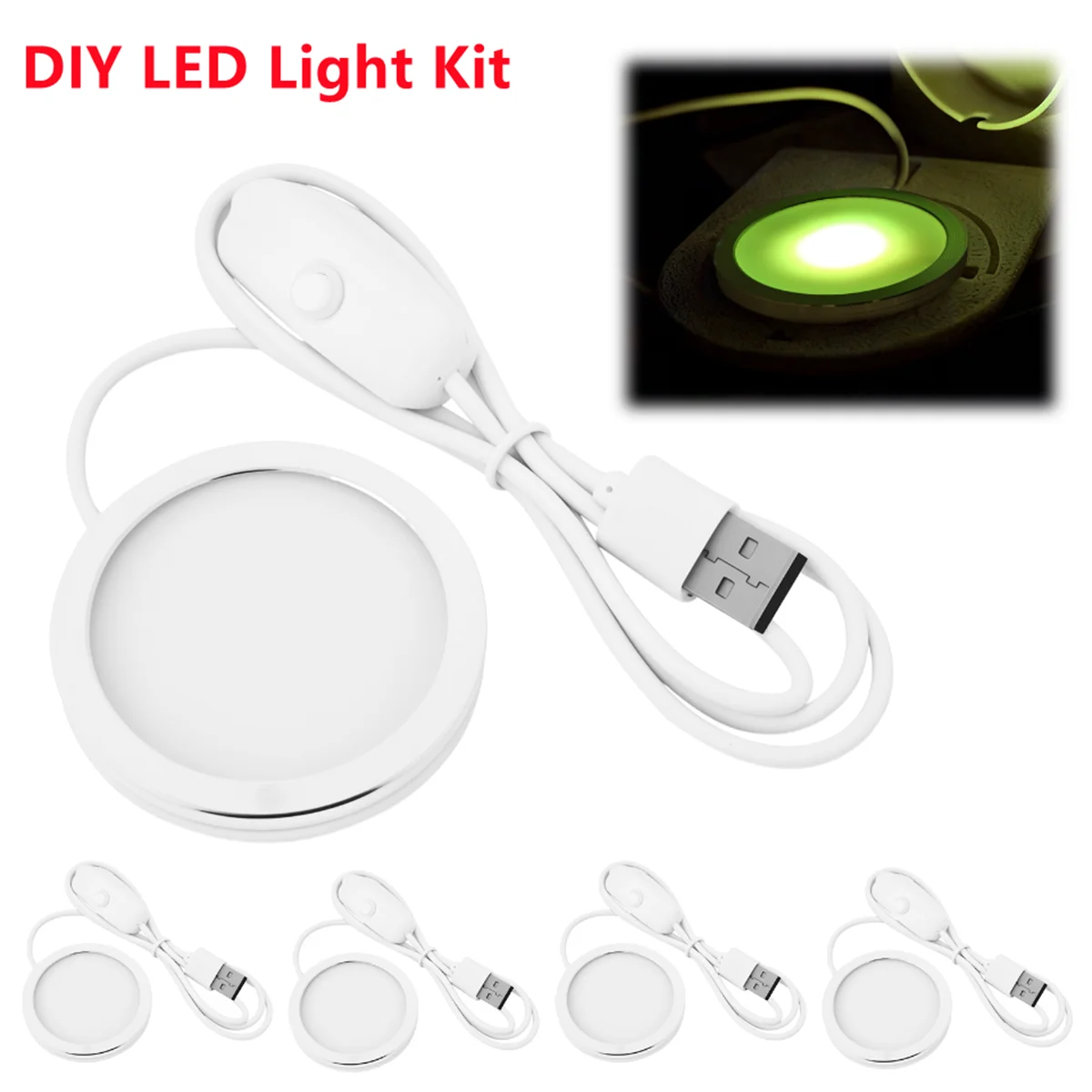 

Комплект светодиодной лампы для Bambu Lab: регулируемый светильник, RGB-подсветка, комплектующие для сборки, DIY-модель, белый/холодный/теплый свет, без корпуса лампы 001