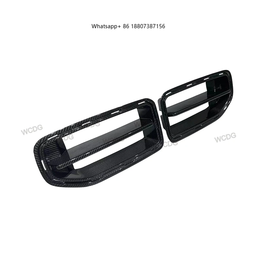 

ForBMW G87 M2 Coupe 2023+ MP Style Dry Carbon Fiber Front Bumper Air Intake Trim Grille Frame Grill Cover Car Bodykit