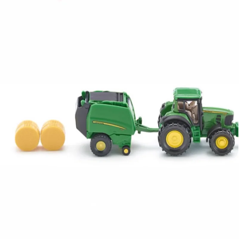 Siku Diecast Alloy Model 1665 Tractor Baler 1628 Tractor With Baler Finished Simulation Miniature Engineering Car Gift Toy