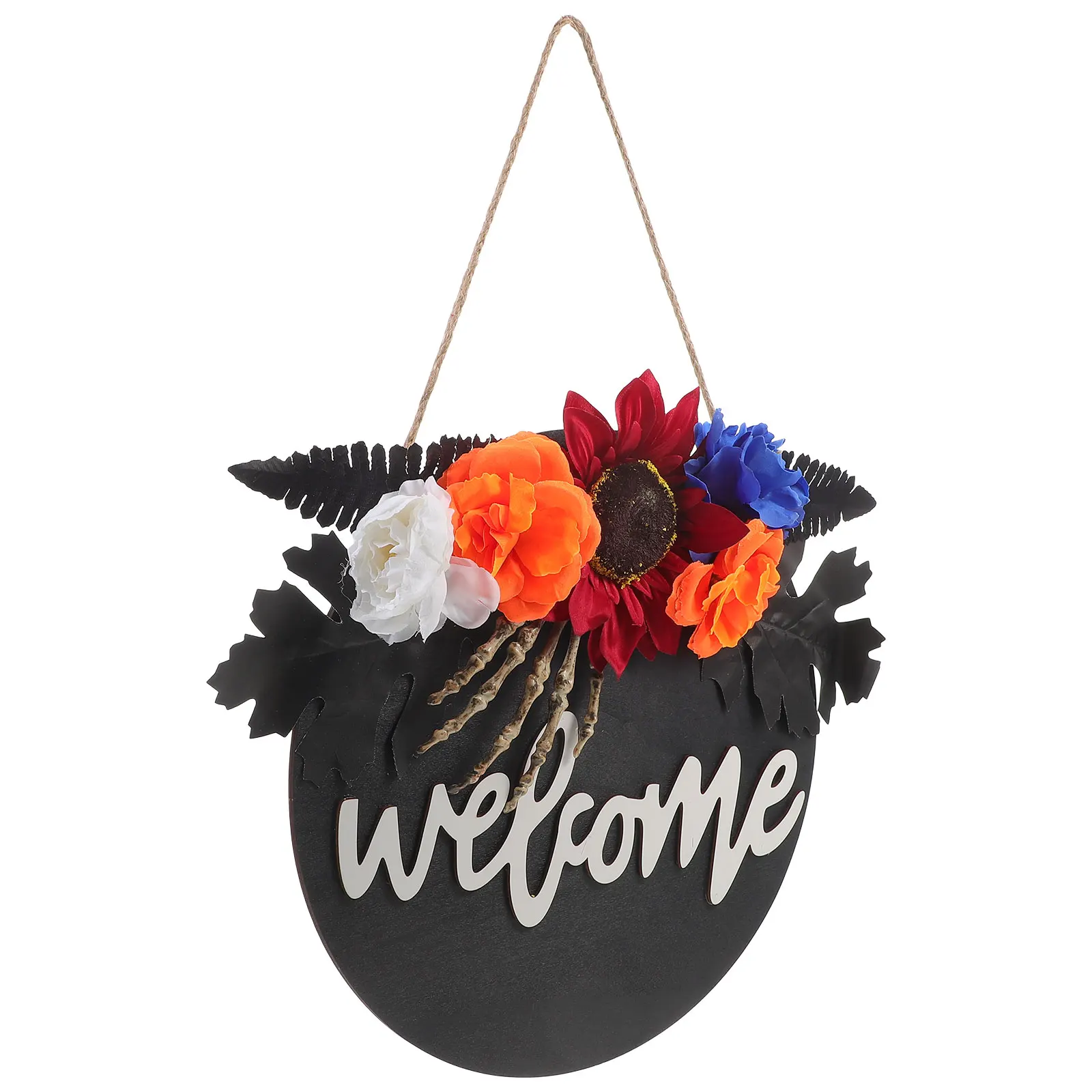 

Wooden Halloween Hanging Sign Decoration Door Hanger Ornament For Front Door Home Garden Office Party Haunted House Doorplate