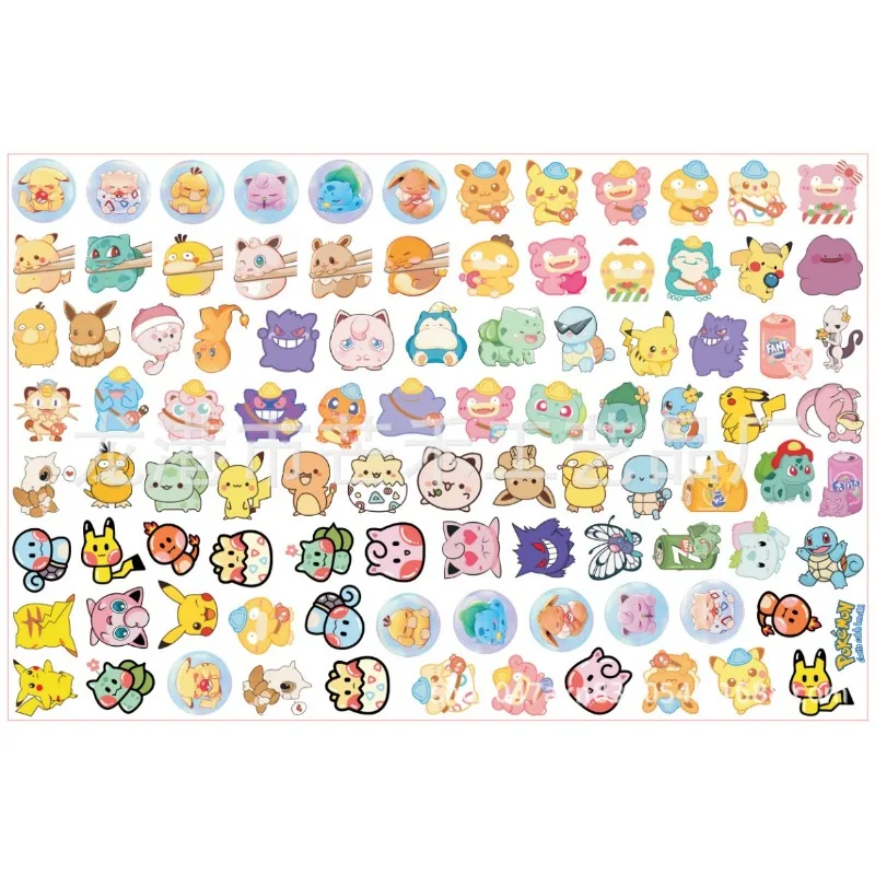 Pokemon Acrylic DIY Patch Kawaii Pendant Special-shaped Cutting Anime Cartoon Double-sided Printing Keychain Hairpin Material