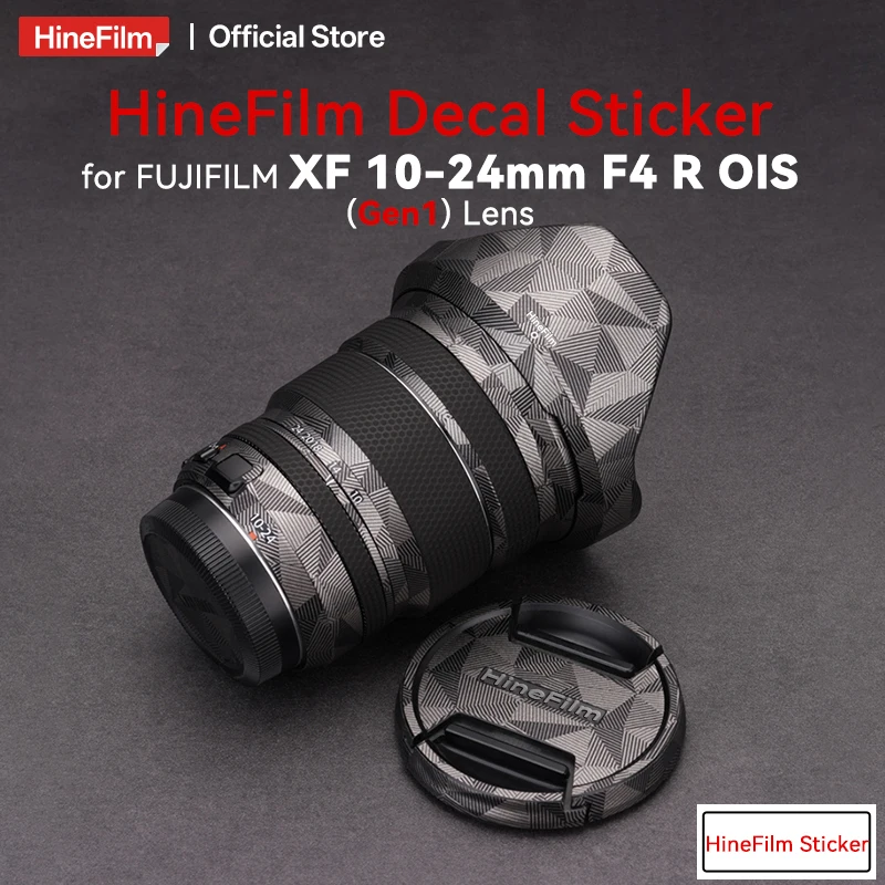 

Hinefilm Skin for Fuji XF10-24 F4 Gen 1 Lens Sticker 1024 Lens Wrap Cover for Fujifilm XF10-24mm F4 R OIS Lens Protective Skin