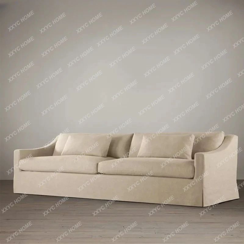 L country linen can be disassembled and washed  vintage down RH homestay sofa