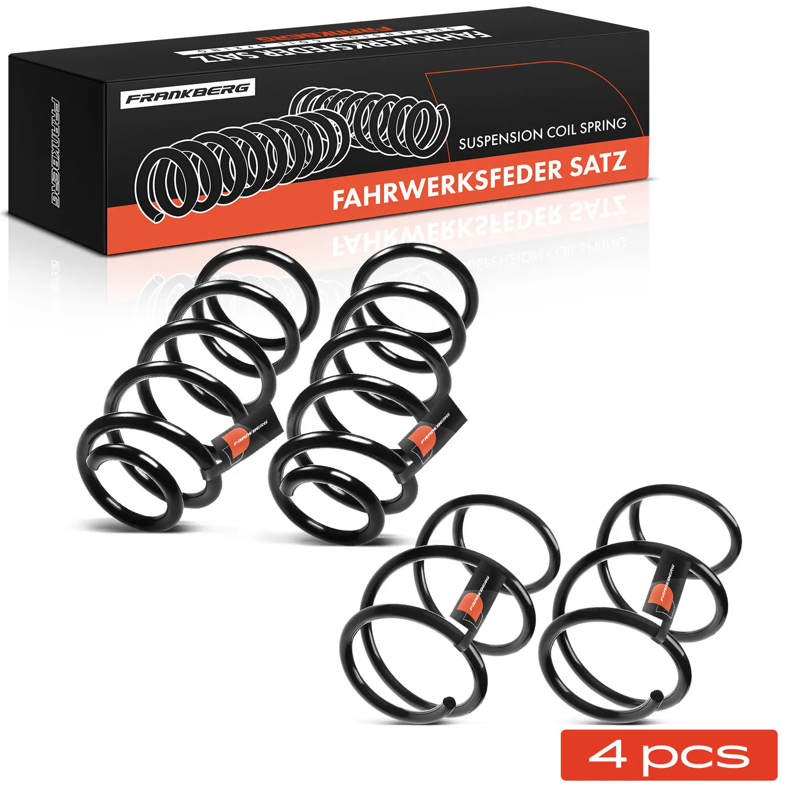 Frankberg 4x Fahrwerksfeder Vorderachse Hinterachse für MINI Mini R50 R53 2002-2006 31336759382 RH3514 31336759383 33536756656