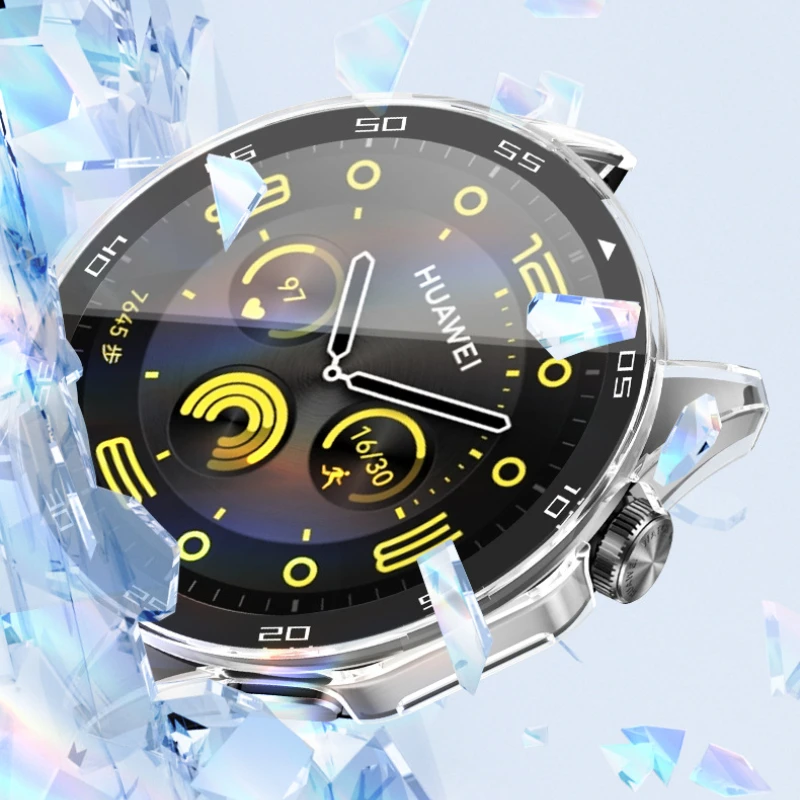 Vetro temperato + custodia per Huawei Watch GT4 46mm copertura completa della protezione dello schermo del paraurti per Huawei Watch GT 4 41mm accessori