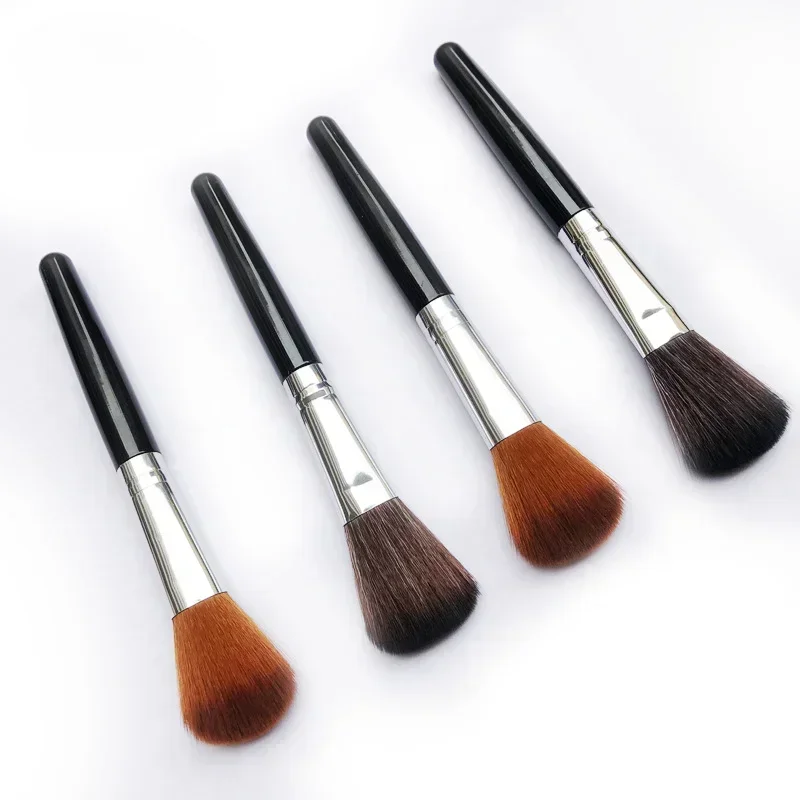 Pennello per fard per capelli per principianti Pennello per cipria in polvere Pennello per cipria Pennelli per cipria Trucco singolo Strumenti di bellezza per bellezza Pennelli per trucco morbido Marrone