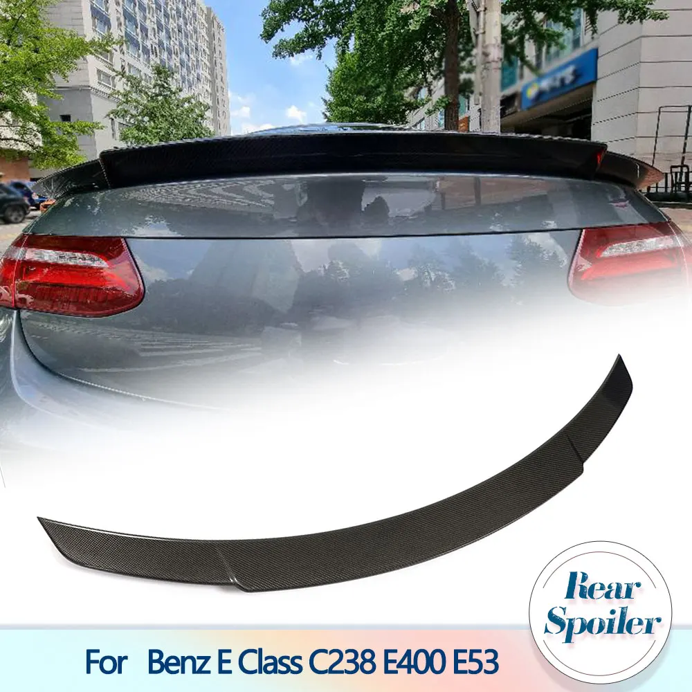 Car Rear Trunk Spoiler Wing For Mercedes-Benz E Class C238 Coupe 2017-2019 Carbon Fiber/FRP Rear Boot Lid Wing Lip Spoiler