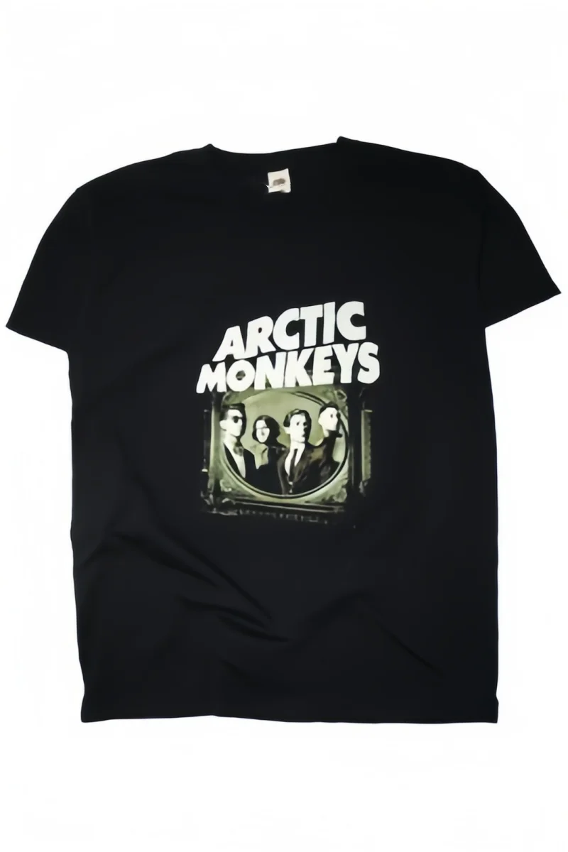 

2025 Summer Arctic Monkey Print Unisex Pure Cotton Round Neck Loose, Simple, Casual and Breathable