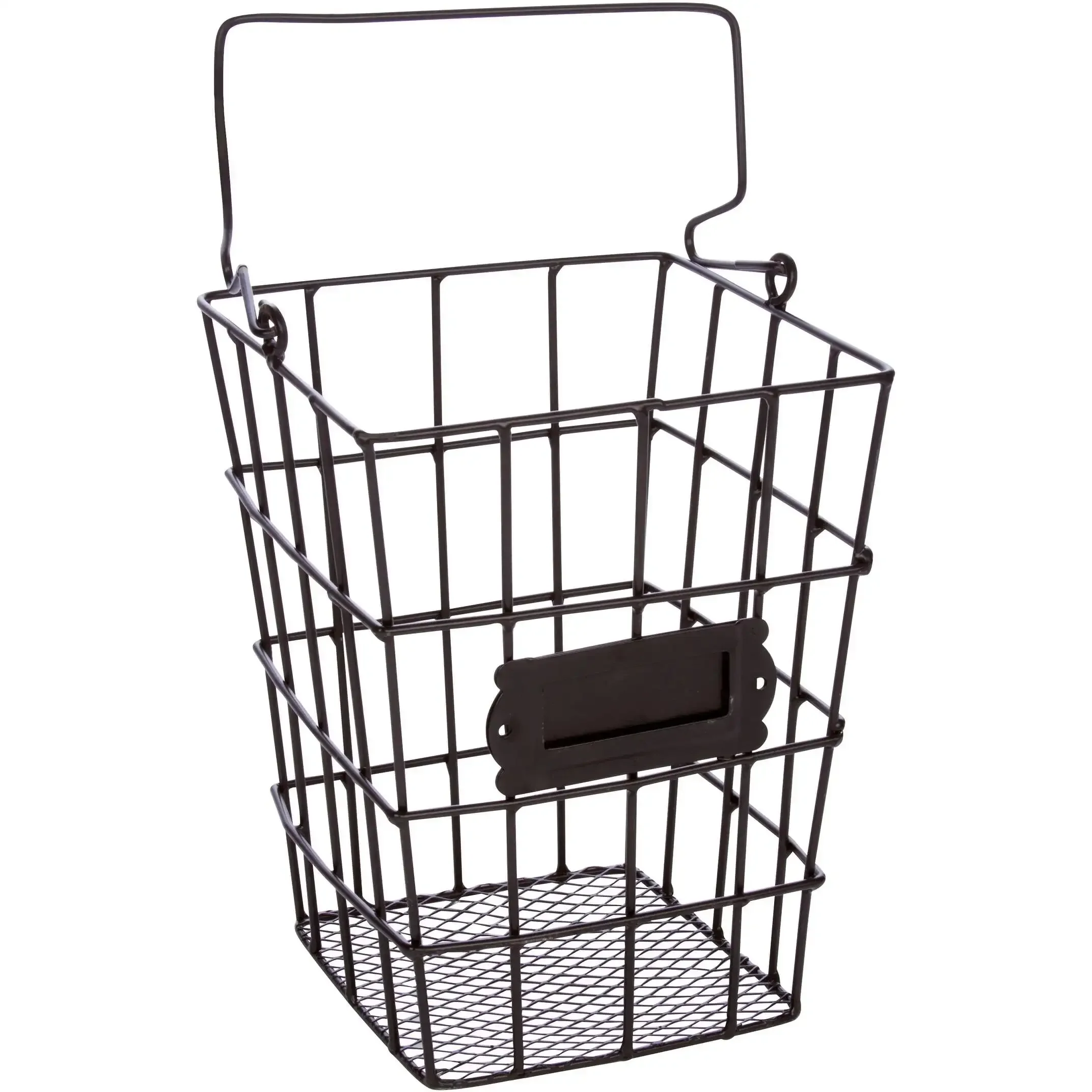 

Metal Wire and Mesh Hanging Utensil and Storage Basket by