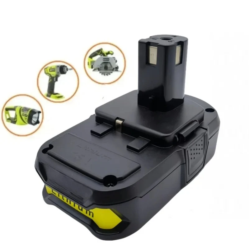 For RYOBI 18V 2.0Ah 3000mAh High-Performance Li-Ion Battery Low Self Discharge, For RYOBI Power Tool P104 P107 P108 RB18L50