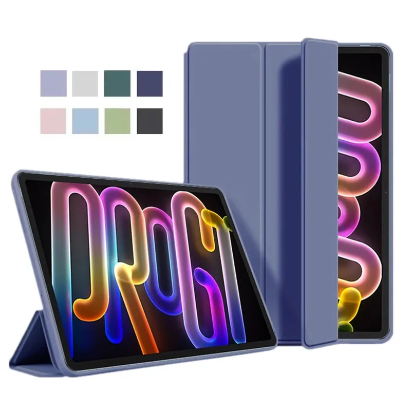

Для Lenovo Xiaoxin Pad Pro GT 11,1 дюйма 2025 TB710FU магнитный тройной флип-чехол из искусственной кожи с мягкой подставкой для планшета Funda Coque