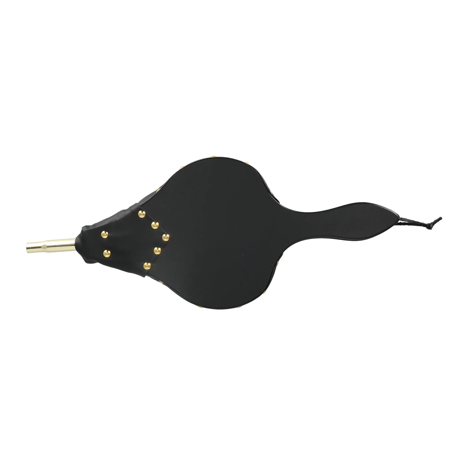 Wood Bellows Antique Metal Rivets Wood Air Blower Composite Wood Leather with Hanging Strap for Outdoor Activities for Campfire