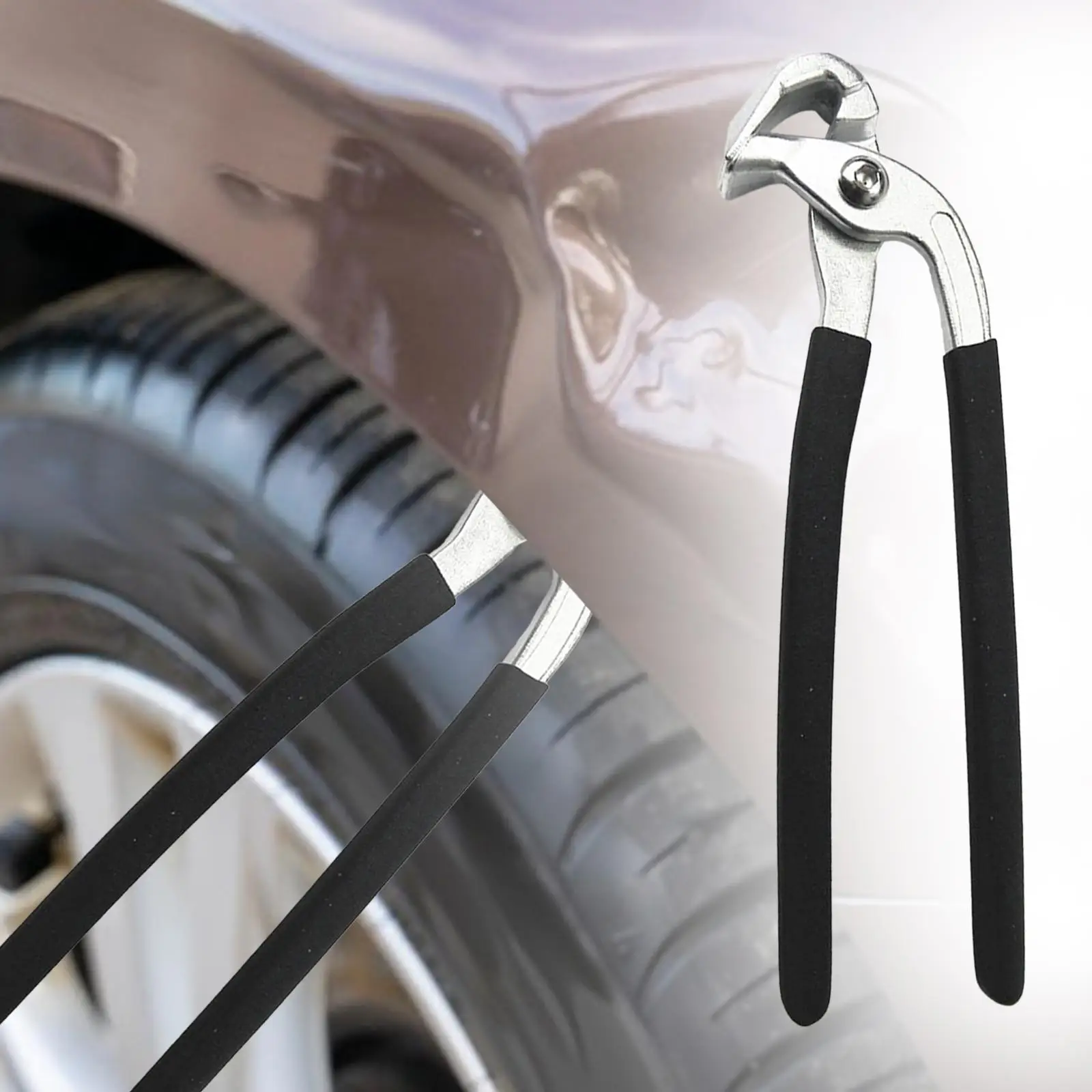 Car Dent Repair Tools Paintless Silver Non Slip Handle Multifunctional Heavy Duty Edge Repair Tool Edge Pliers Repair Tools