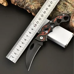 New Outdoor Karambit Folding Knife for Man High Hardness Portable Survival Military Tactical Pocket Hunter Knives Self Defense