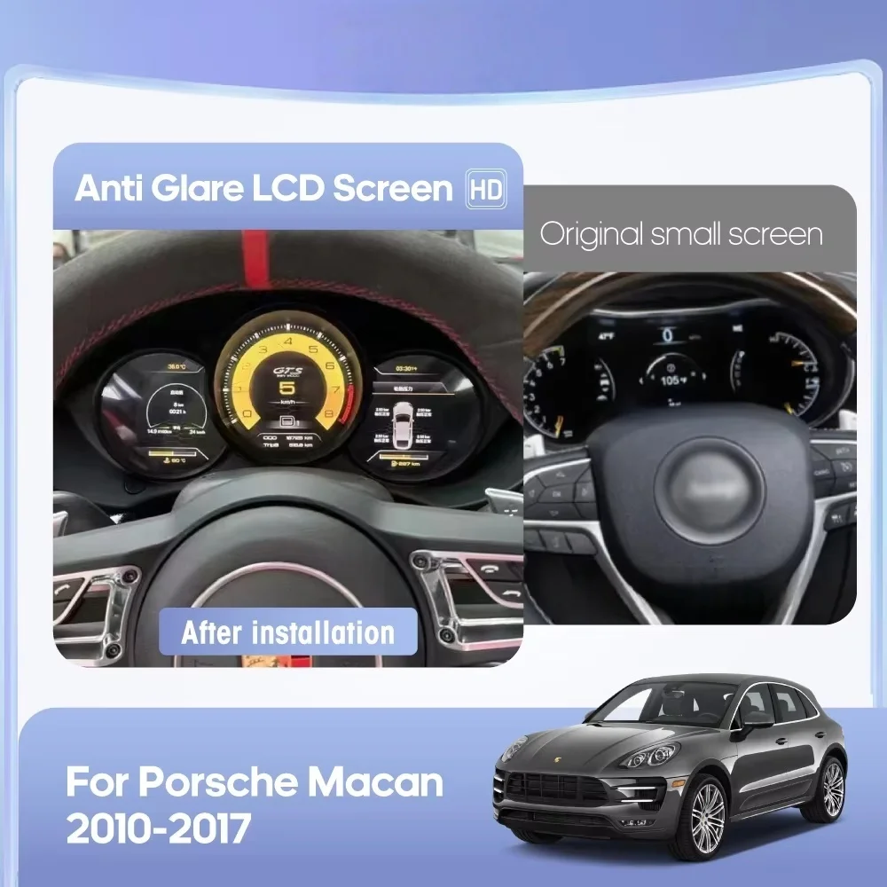 LCD Instrument CockPit Speedmeter Dashboard Meter Screen For Porsche Macan Boxster 982 718 2011-2023 Car Digital Cluster display