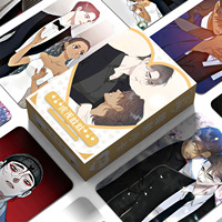 55 Pcs/Set Korean BL Manhwa Laser Lomo Card Hu Shi Dan Dan Comic Characters Photo Card Fans Collection Gift