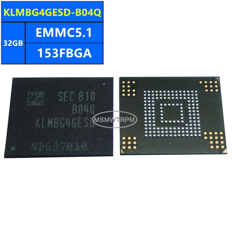 KLMBG4GESD-B04Q H26M64208EMRQ EMMC5.1 32GB 153FBGA Memory Chip IC Electronic Components New Original