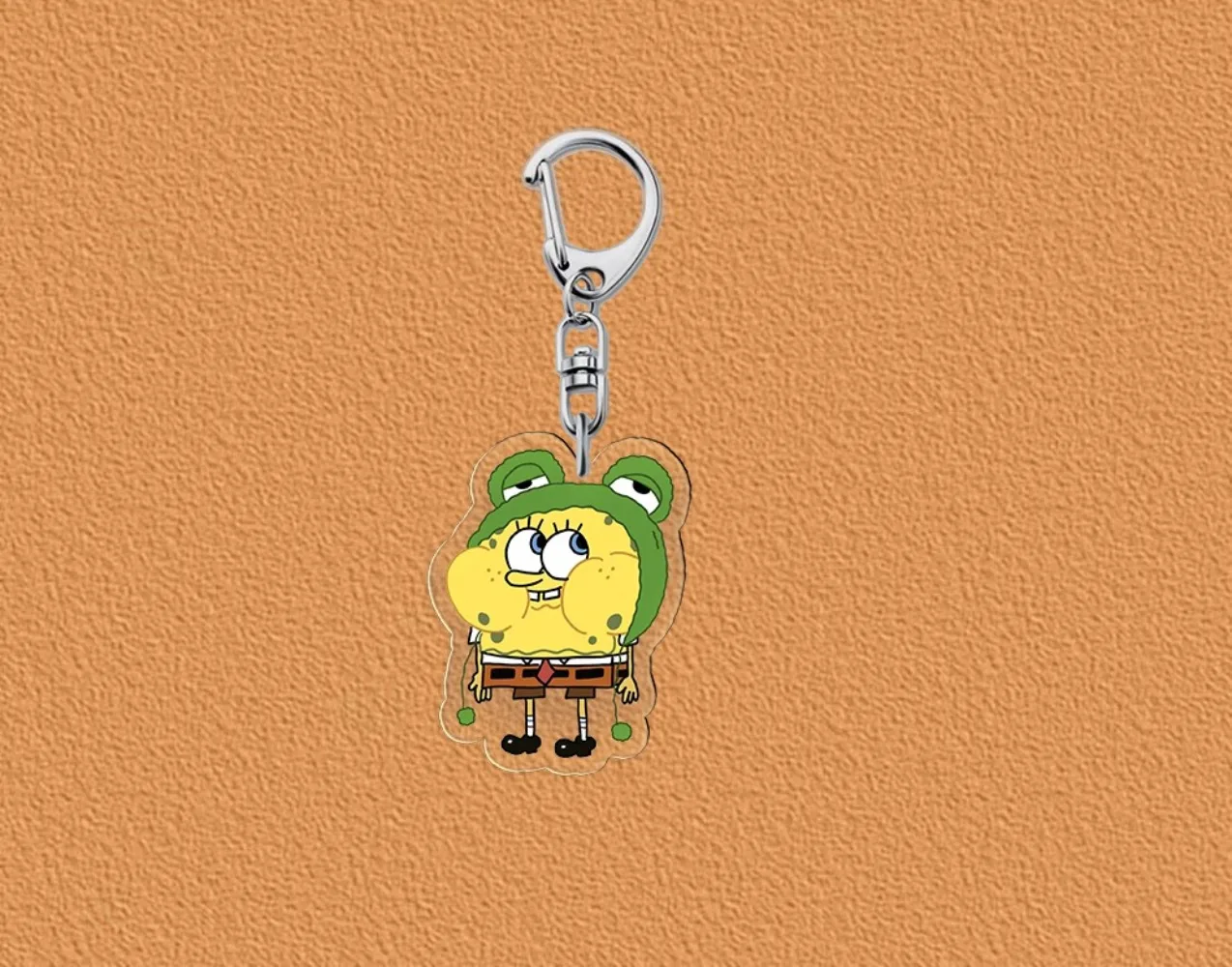 Spongebob SquarePants Patrick Star cute cartoon keychain pendant, high appearance level student schoolbag accessory small gift